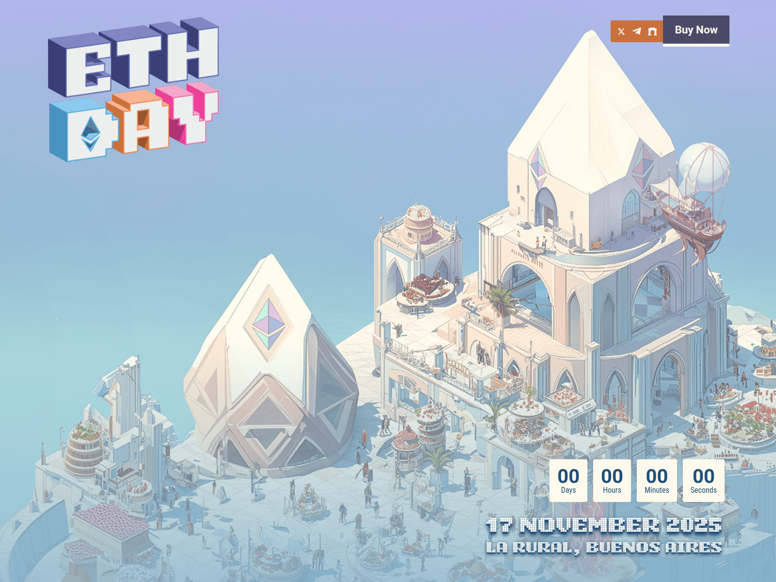 Screenshot of ethday.fun