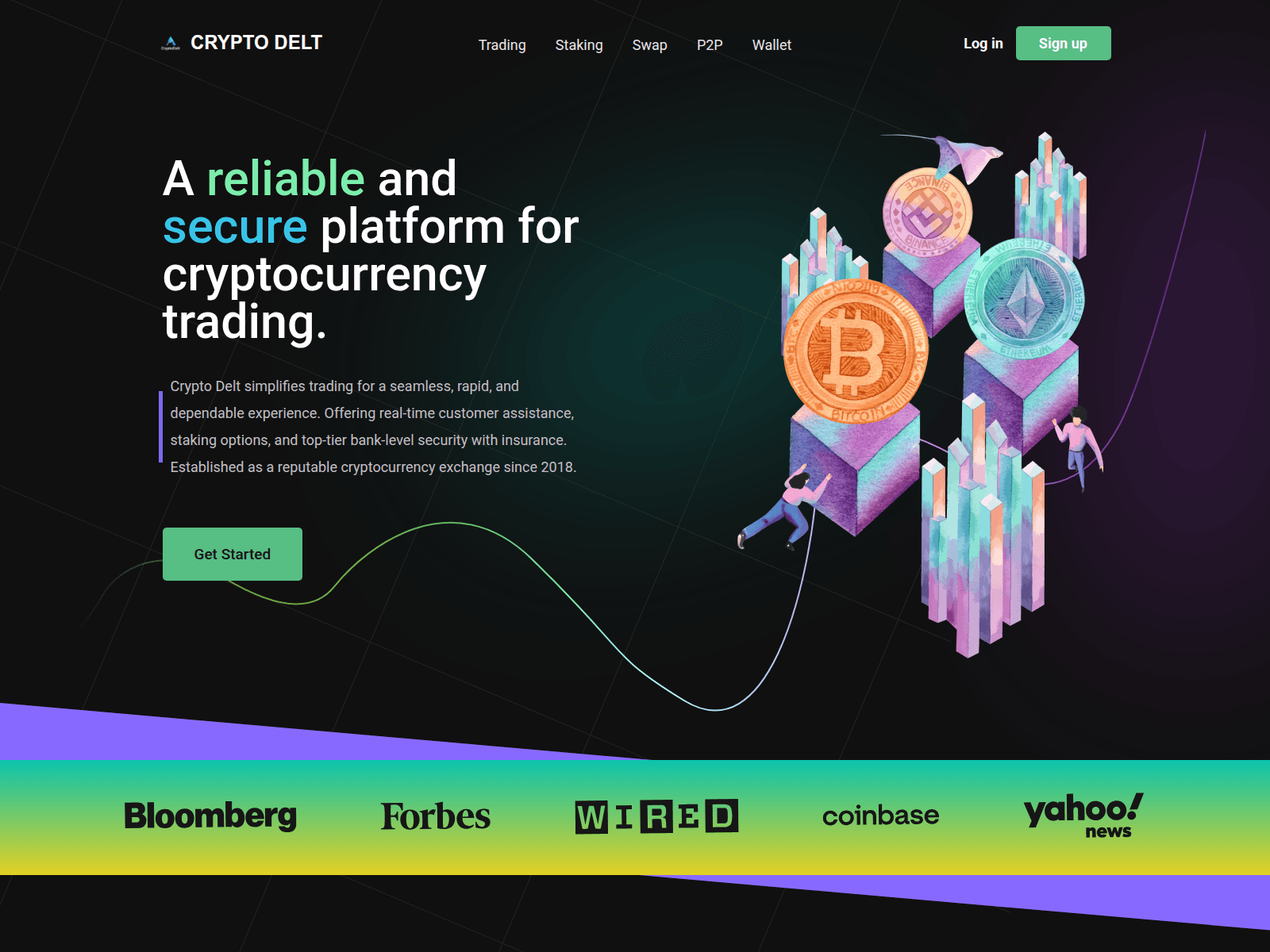 Screenshot of cryptodelt.com