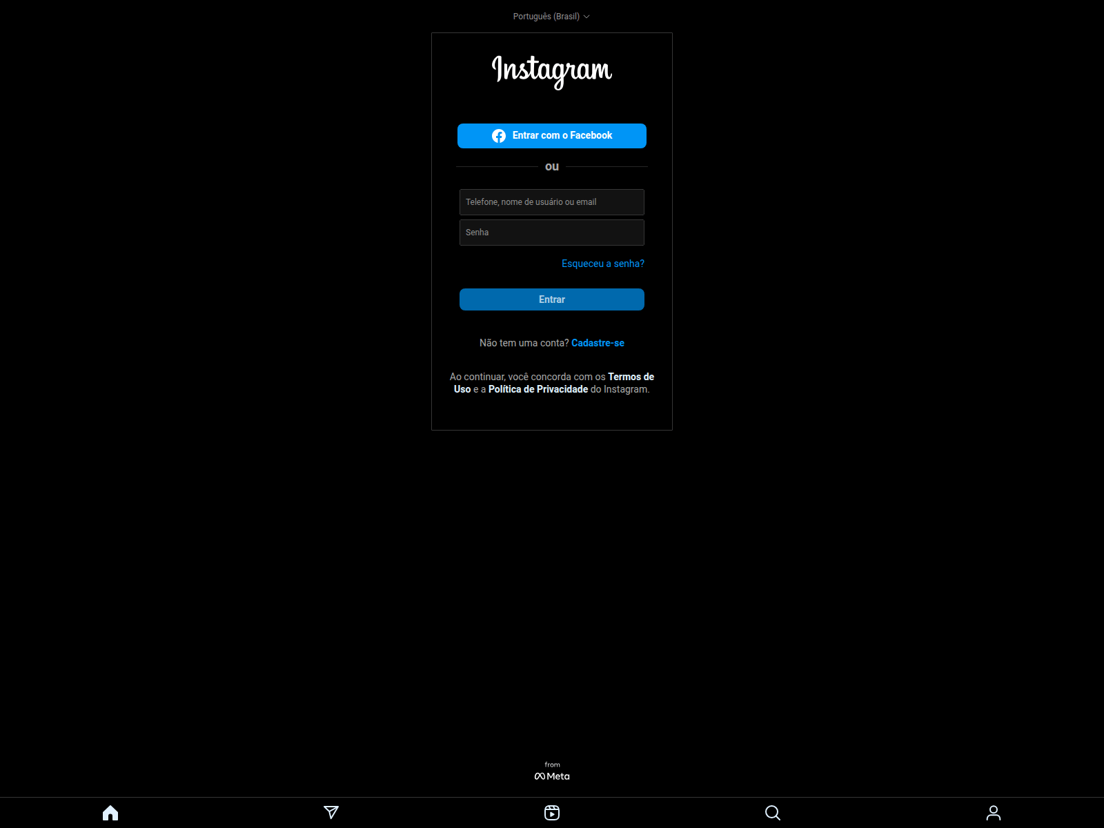 Screenshot of instagram-auth.vercel.app