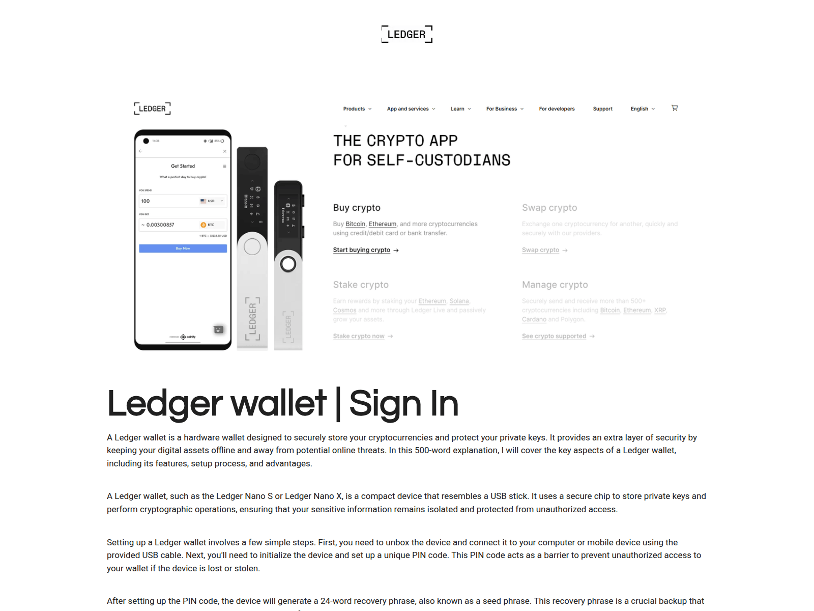 Screenshot of ledgerwalleet.webador.com