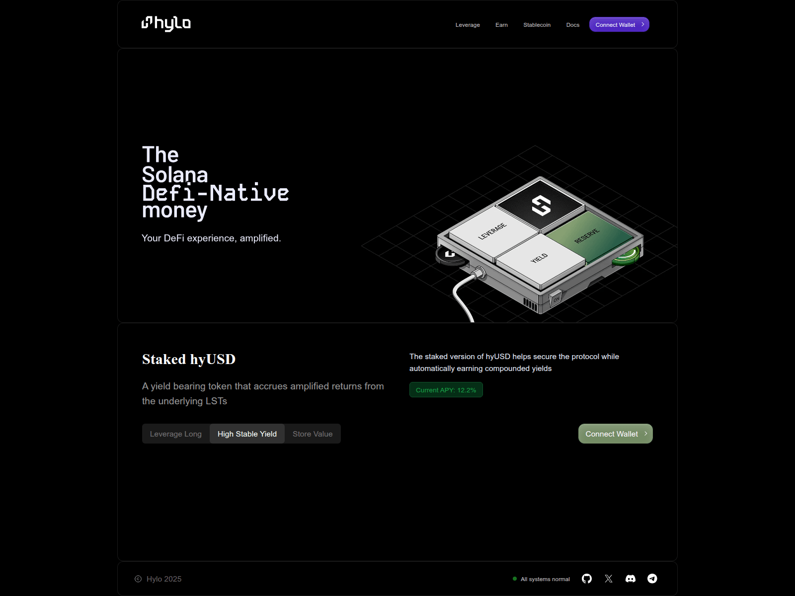 Screenshot of hylo.network