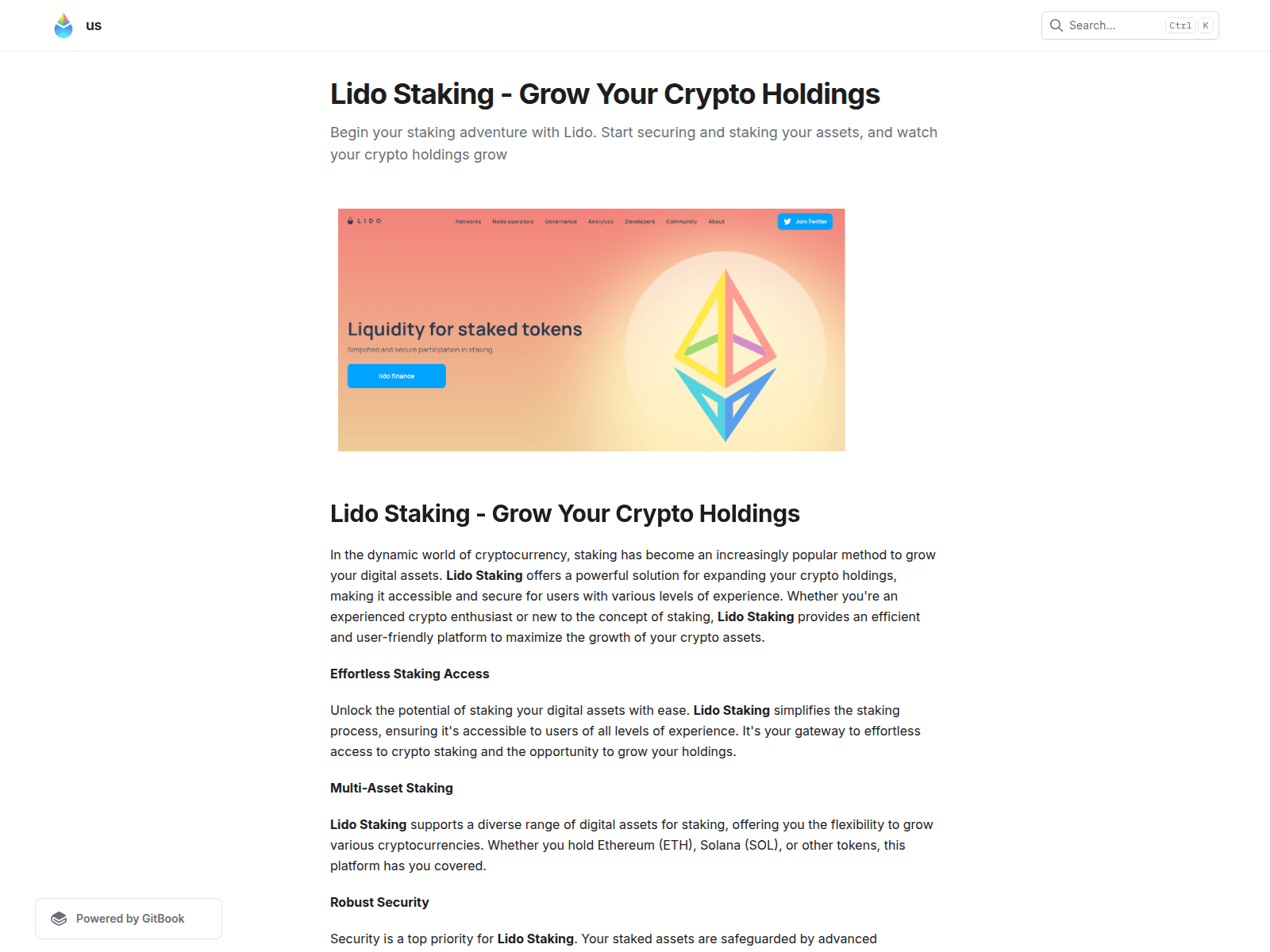 Screenshot of lidostajking.gitbook.io