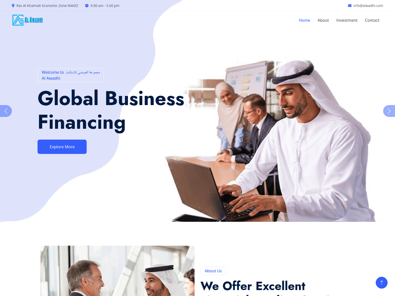 Screenshot of alwadhi.com.alawadhiinternational.com