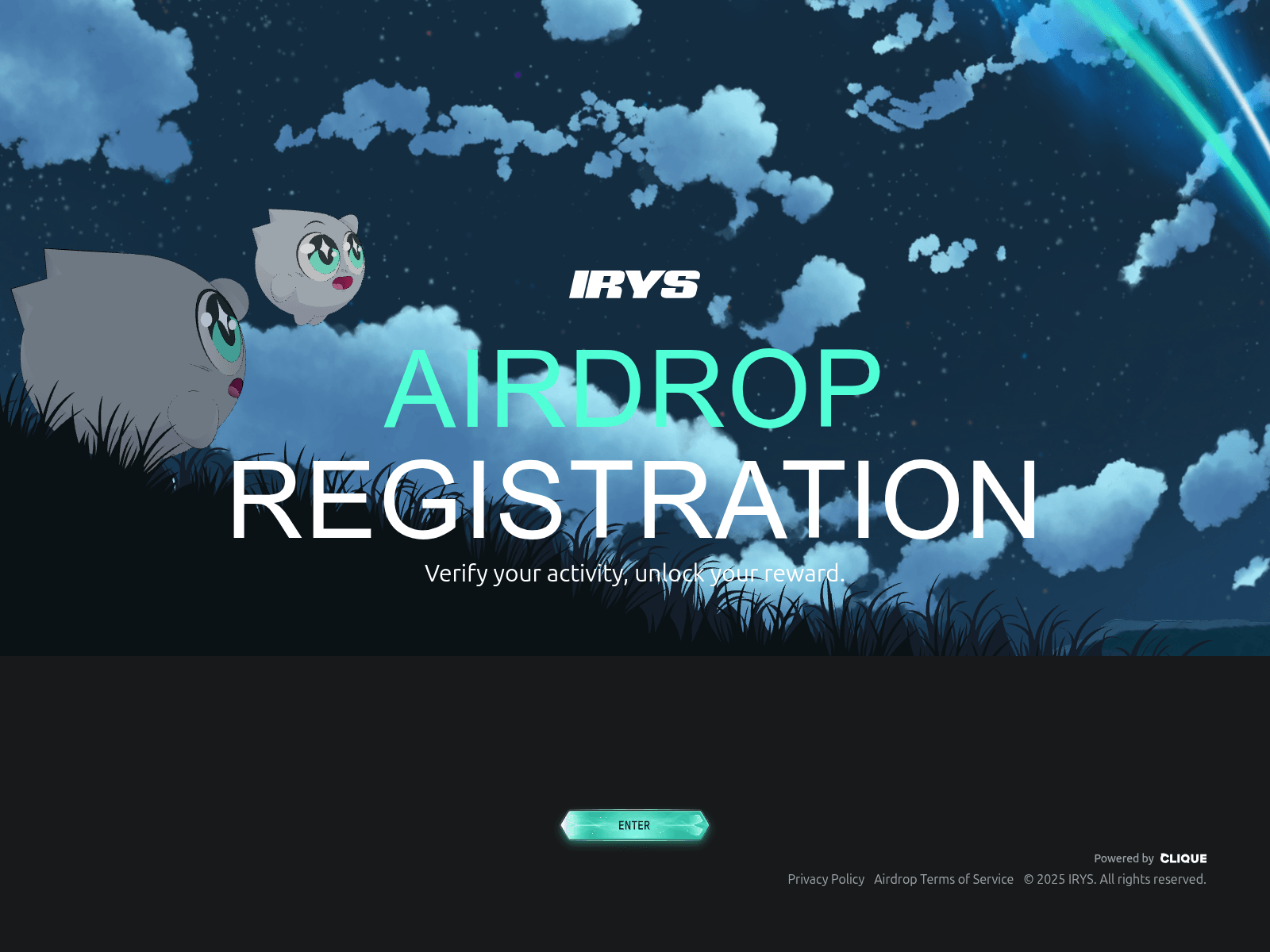 Screenshot of registration.iriys.xyz