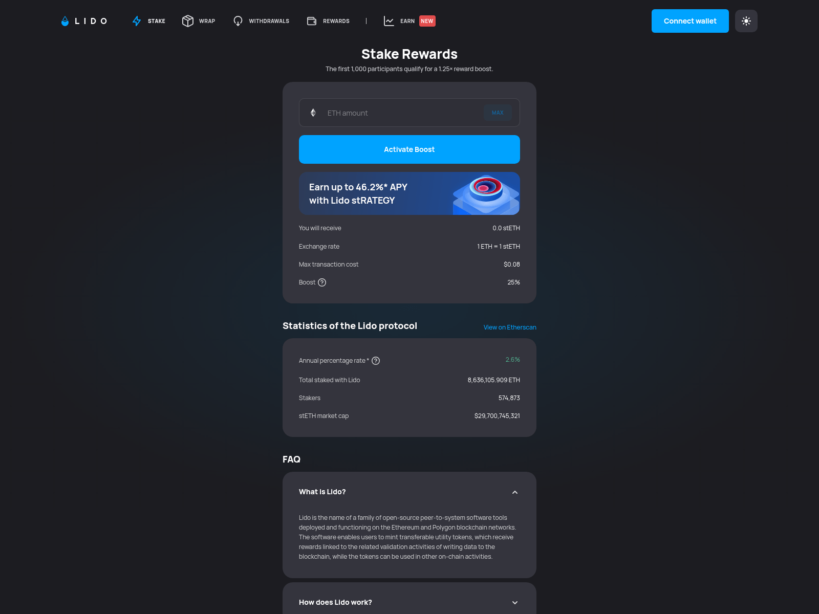 Screenshot of update-lido.net