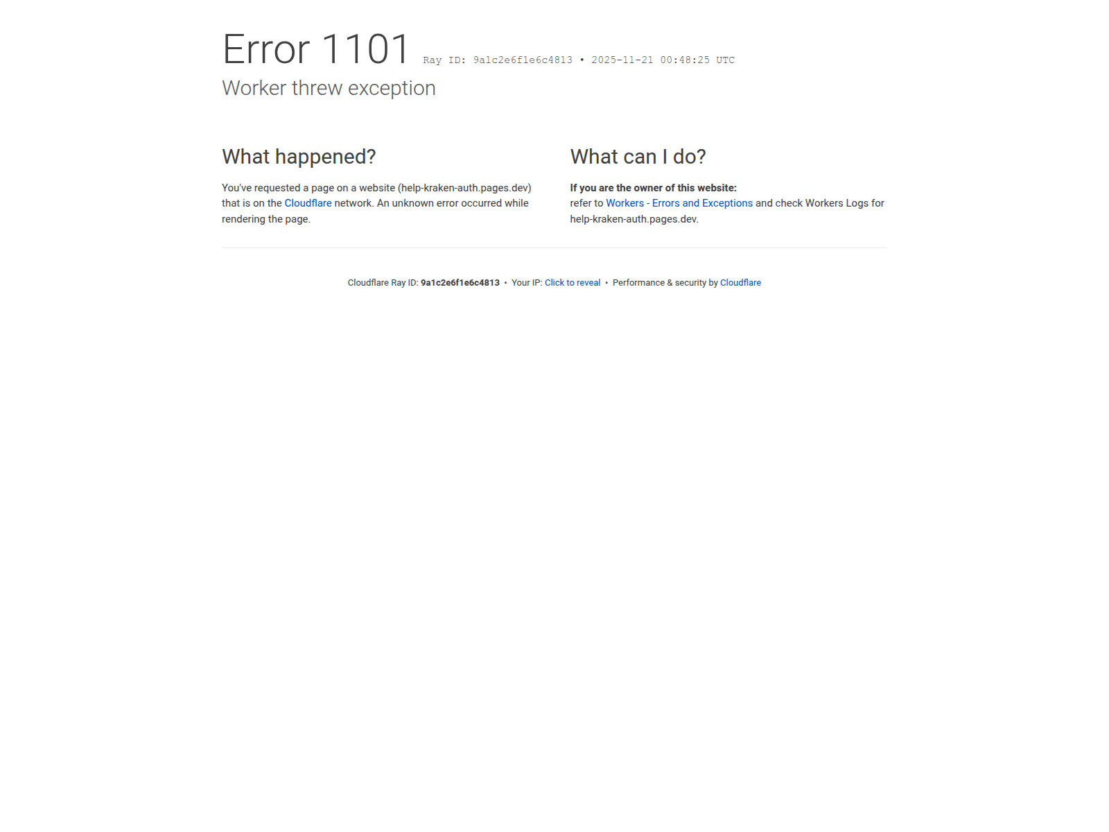 Screenshot of help-kraken-auth.pages.dev
