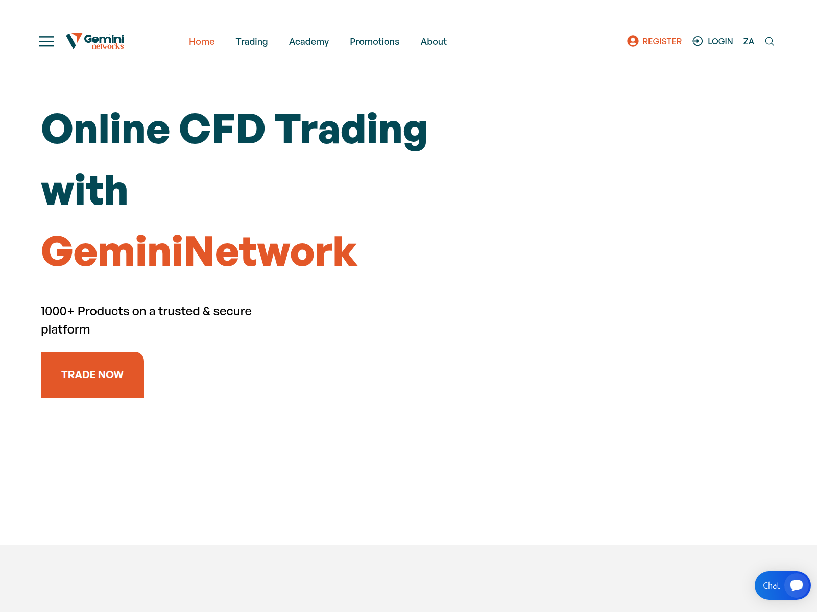Screenshot of gemininetworks.org
