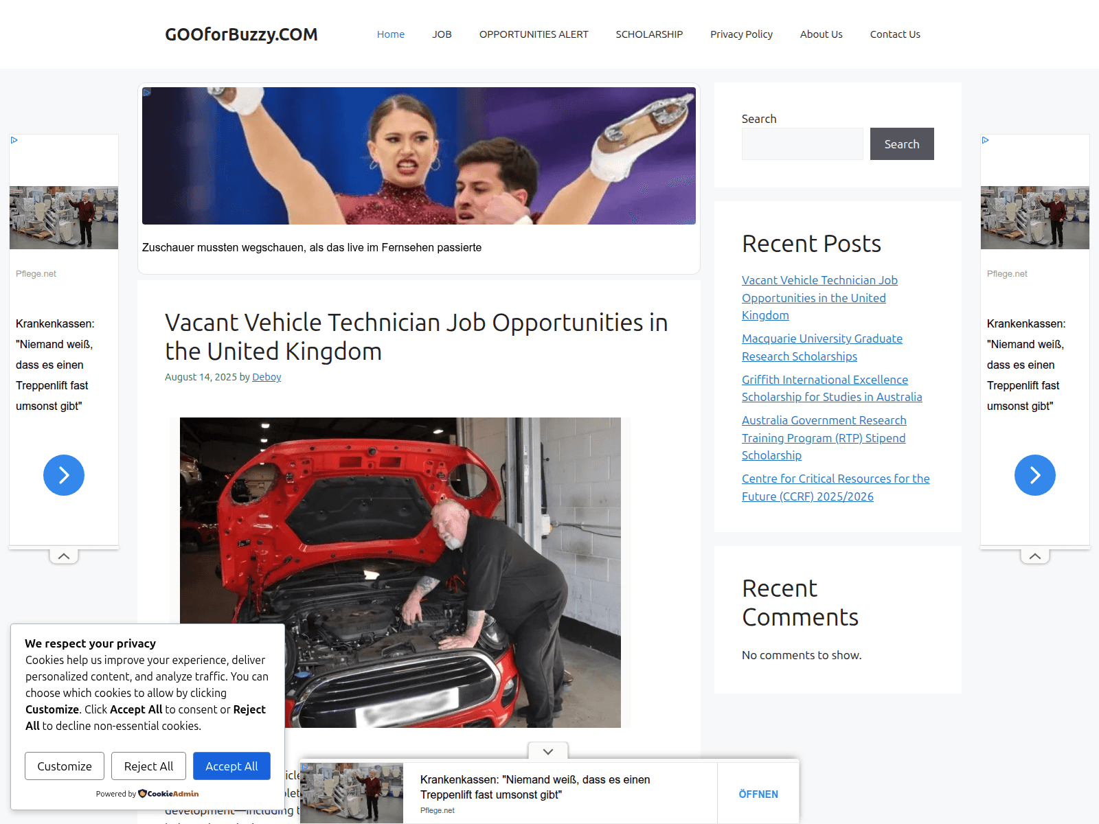 Screenshot of gooforbuzzy.com