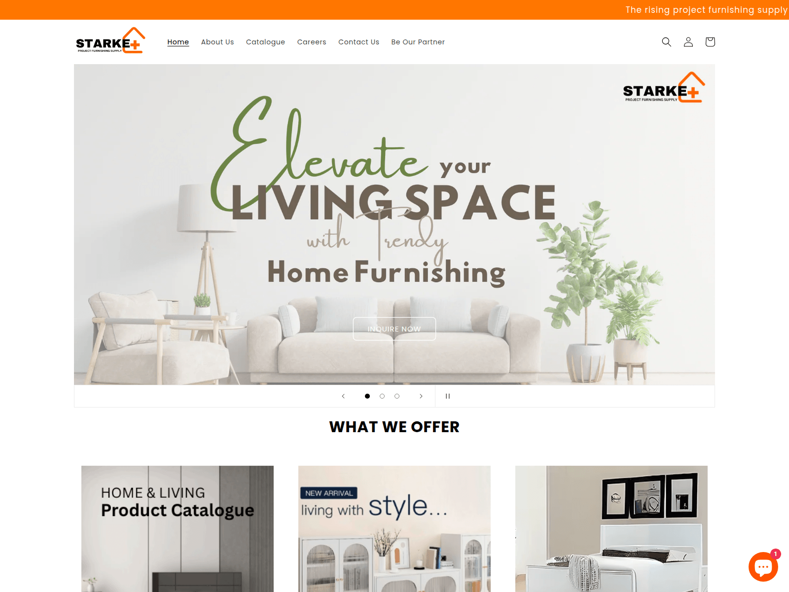 Screenshot of starkeplus.com