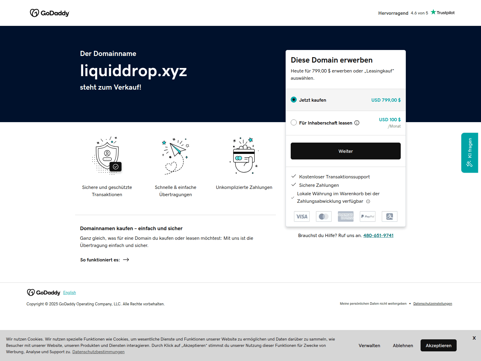 Screenshot of liquiddrop.xyz