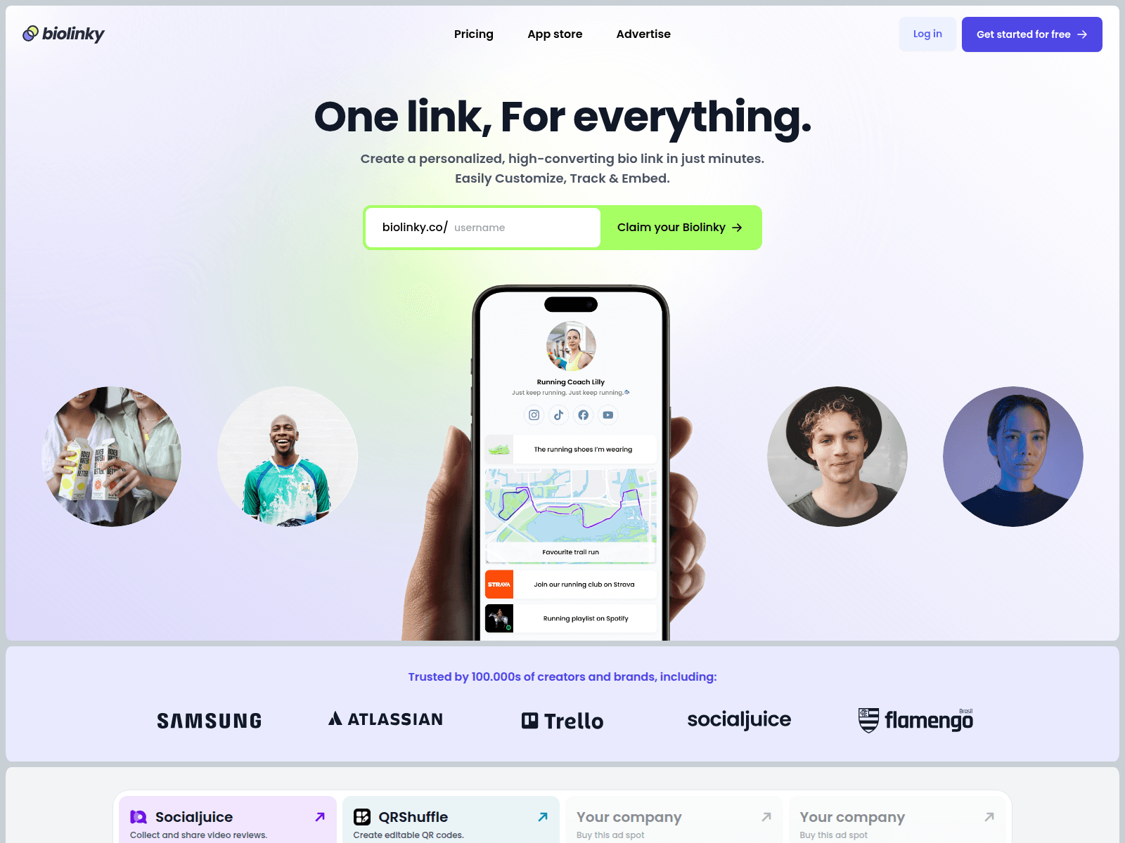 Screenshot of biolinky.co