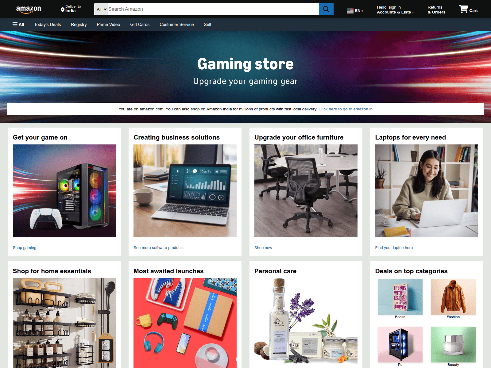 Screenshot of amazon-clone-inceptioncodes.vercel.app