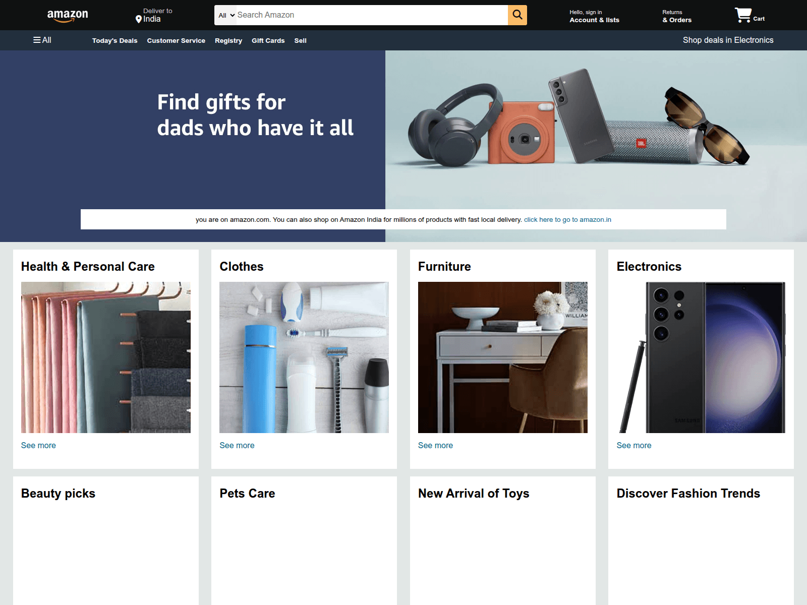 Screenshot of ecommerce-clone-phi.vercel.app