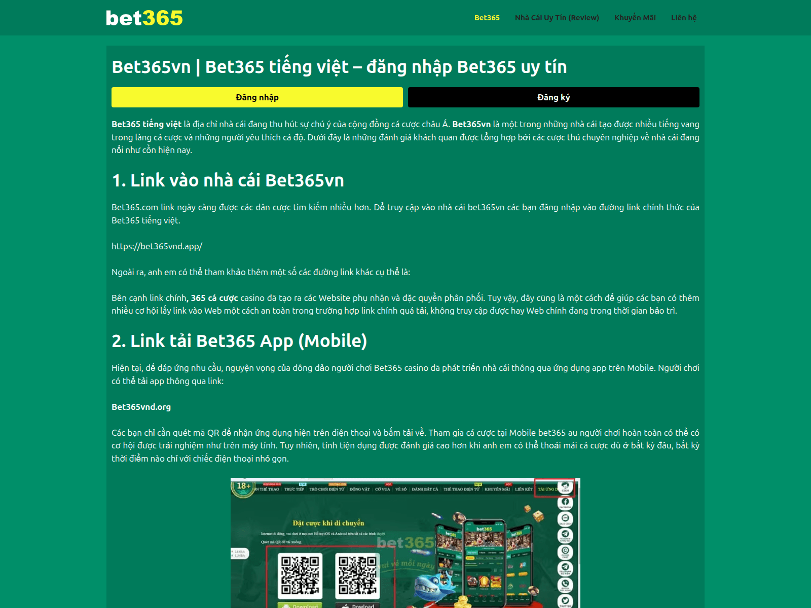 Screenshot of bet365vnd.app