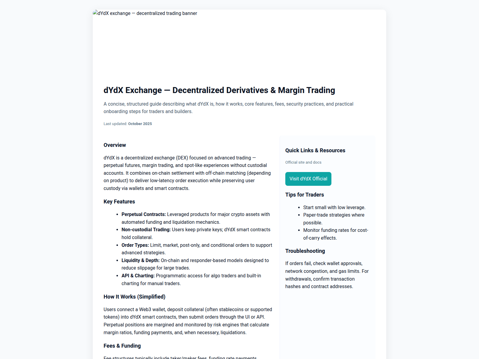 Screenshot of faq-dydx-exchangee-en-us.pages.dev