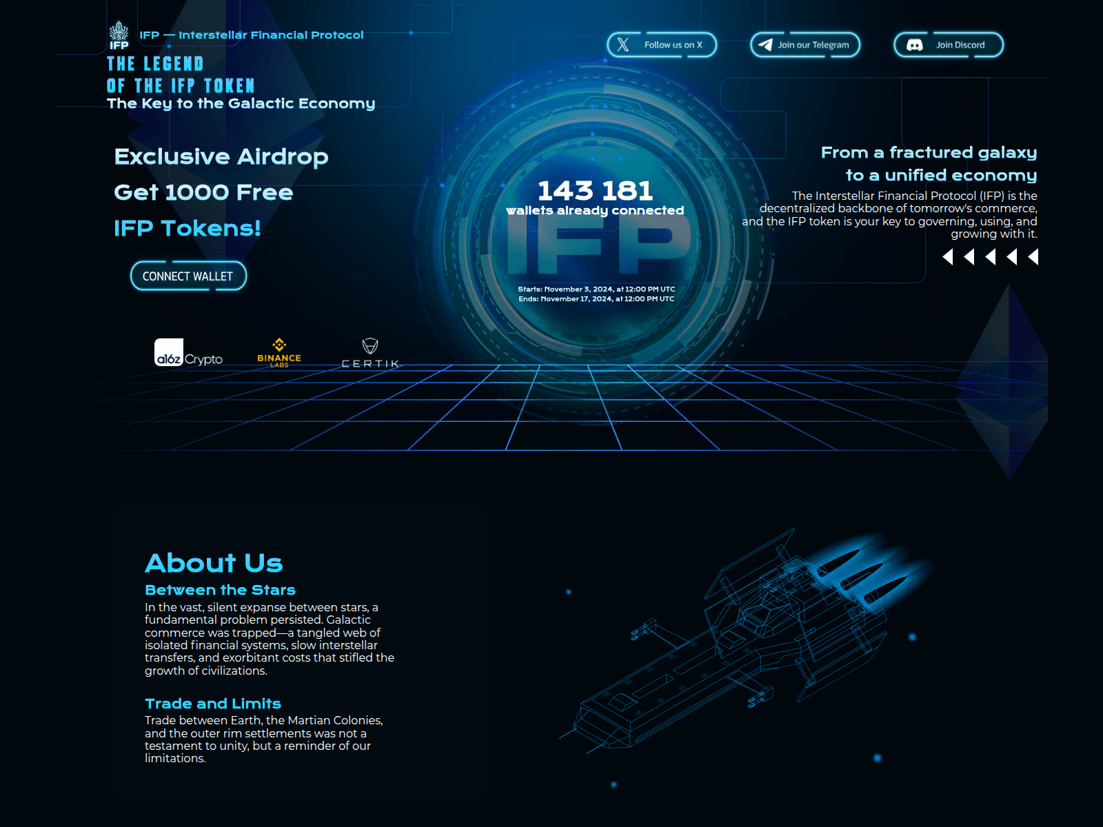 Screenshot of ifp-airdrop.com