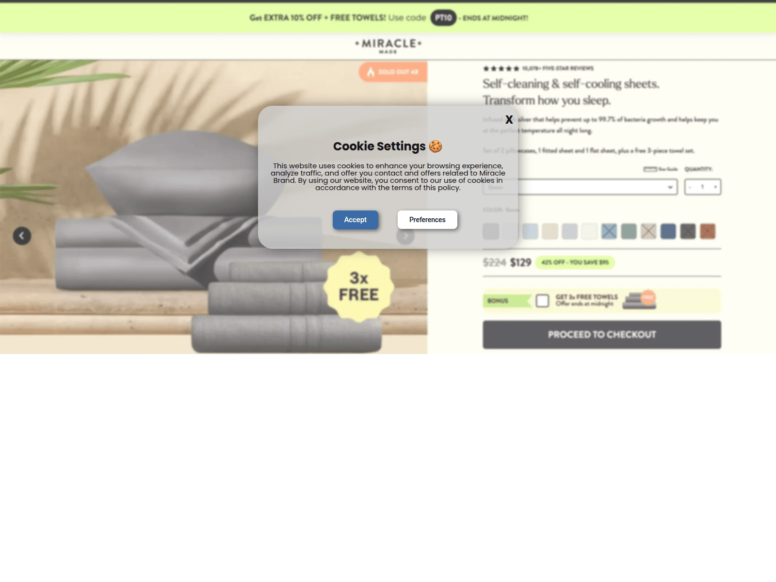 Screenshot of shop-brandsheets.online