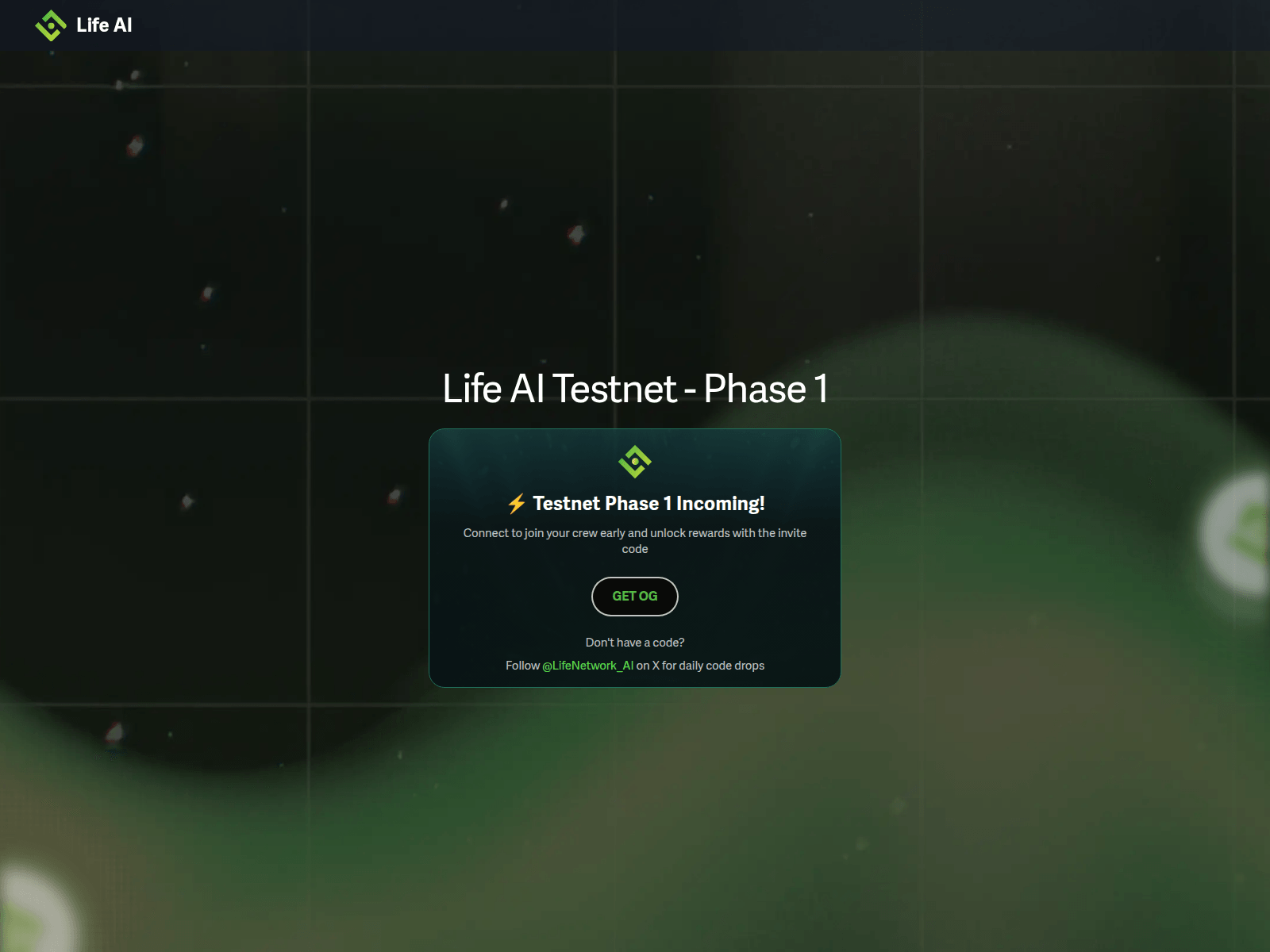 Screenshot of oglifeai.projecteligiblity.space