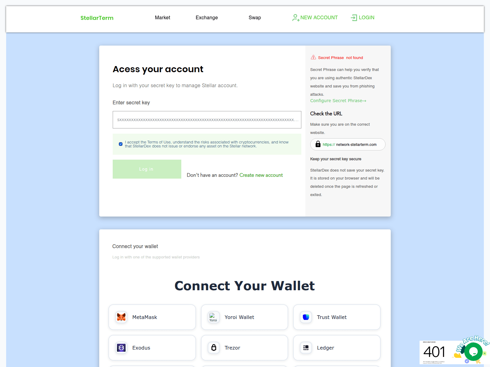 Screenshot of network-stellarterm.com