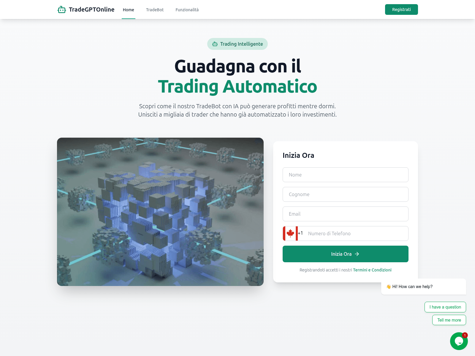 Screenshot of www.tradegptonline.com