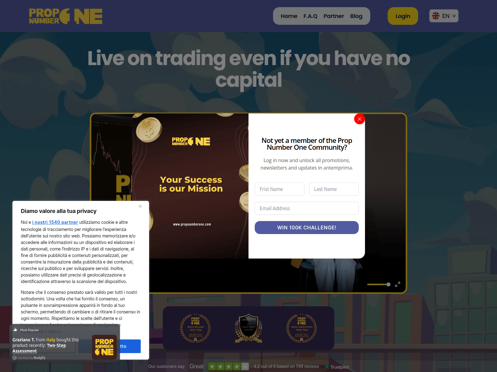 Screenshot of propnumberone.com