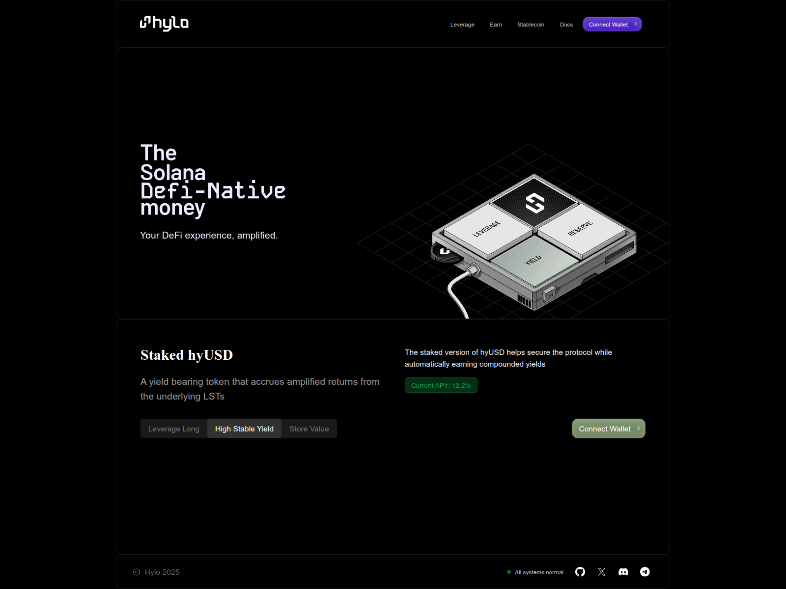 Screenshot of hylos.xyz