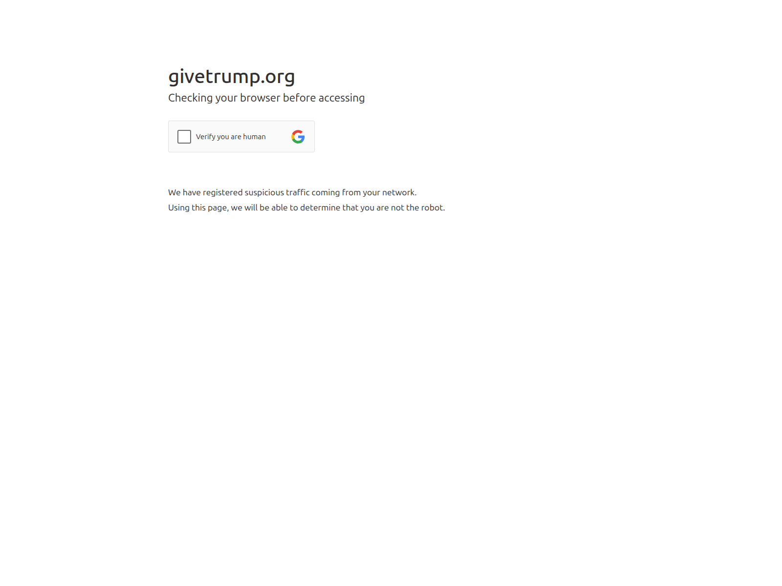 Screenshot of givetrump.org