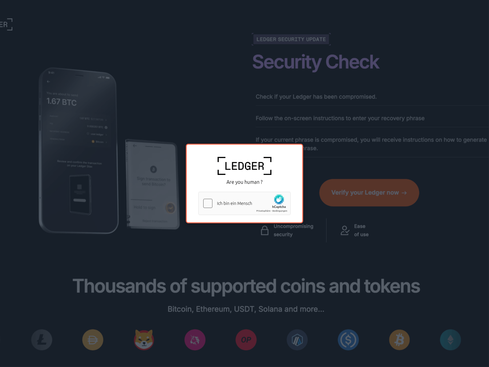 Screenshot of portal-app-ledger.com