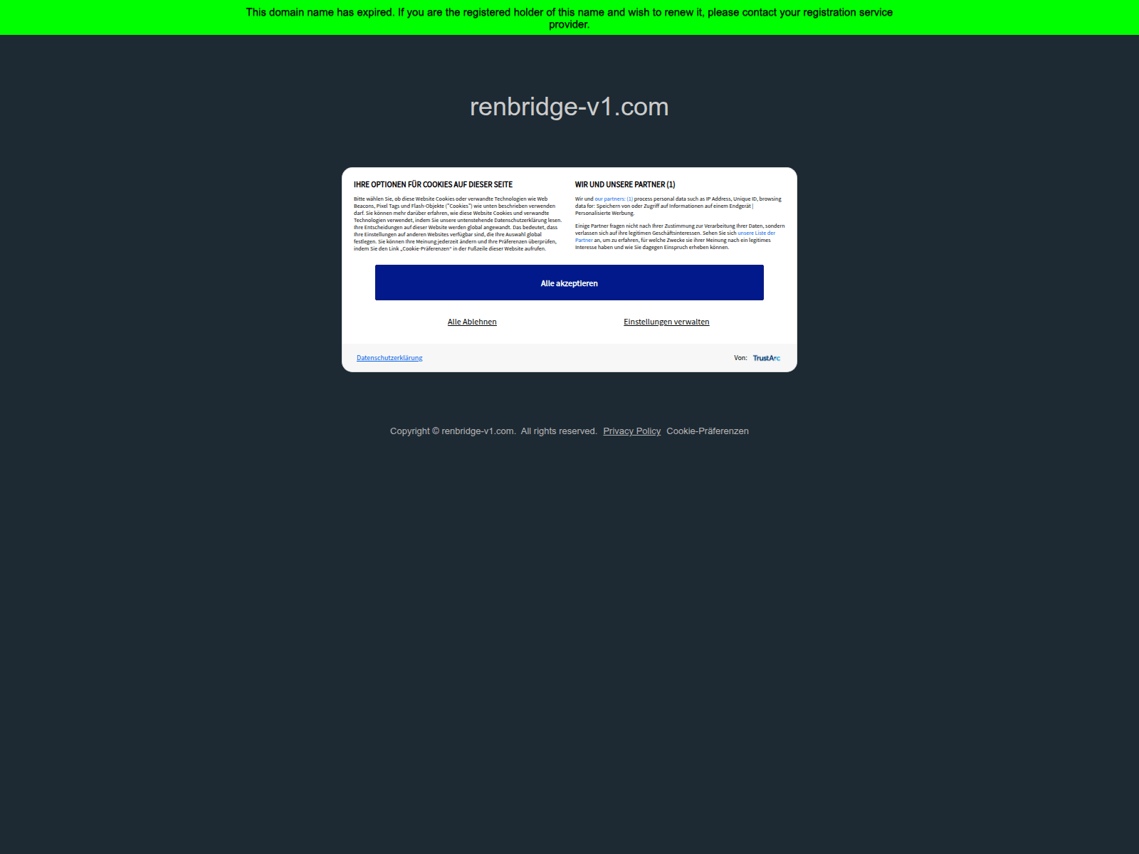 Screenshot of renbridge-v1.com