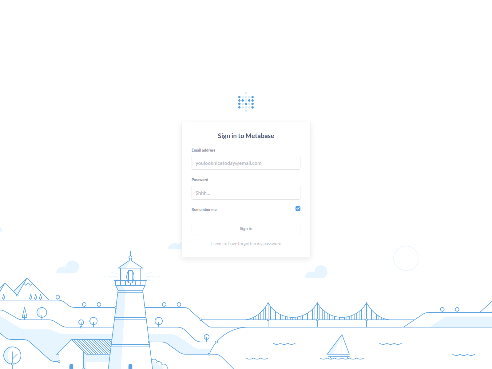 Screenshot of glambooking-metabase.panel.glambooking.co.uk