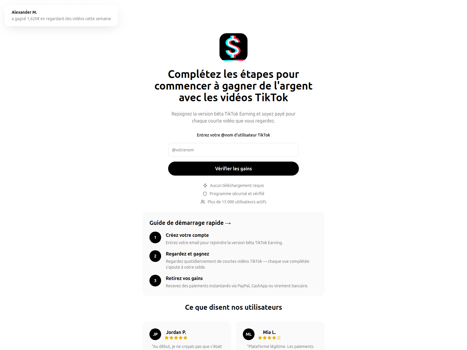 Screenshot of tokactiver.com