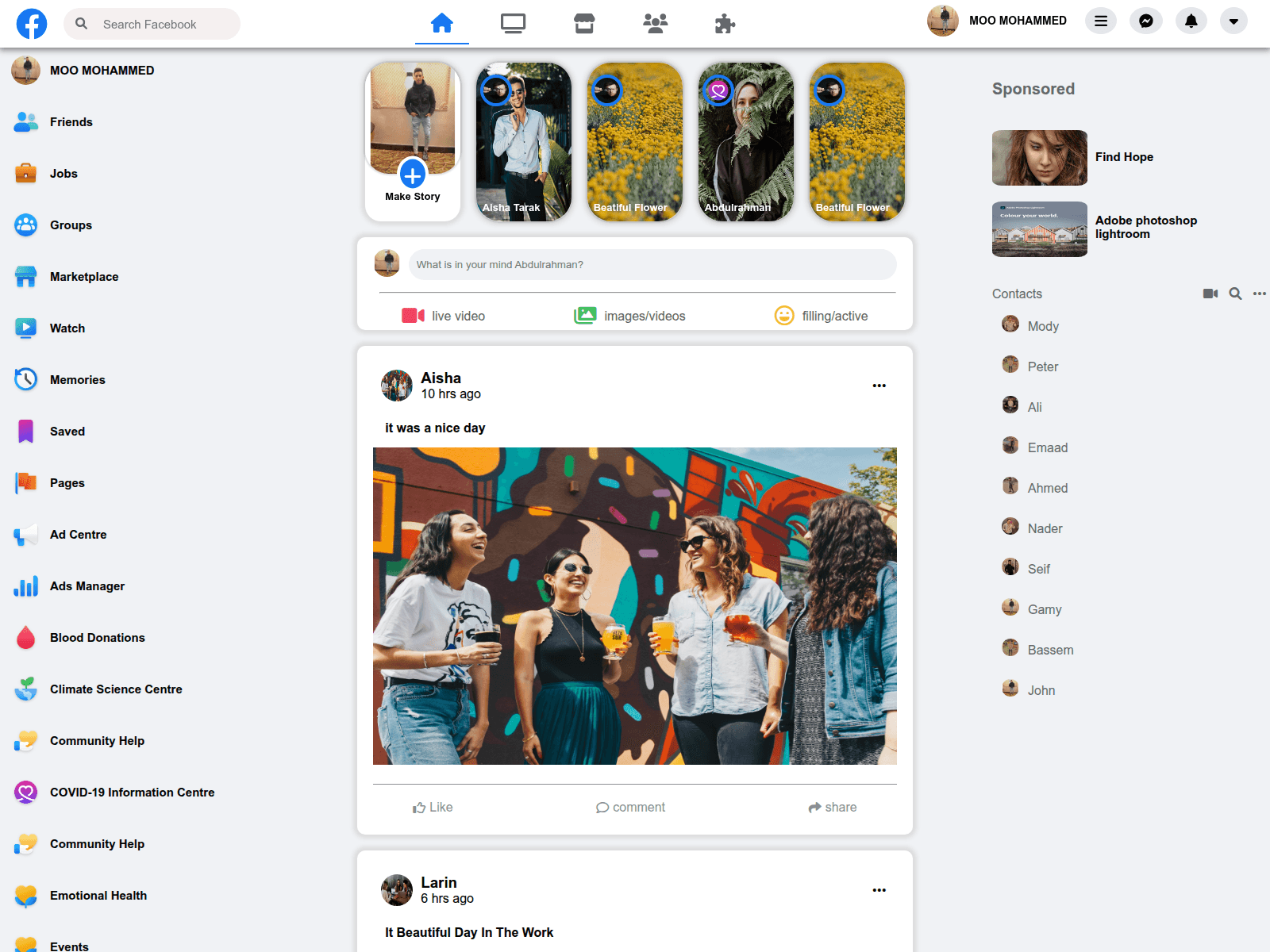 Screenshot of facebook-colon-one.vercel.app