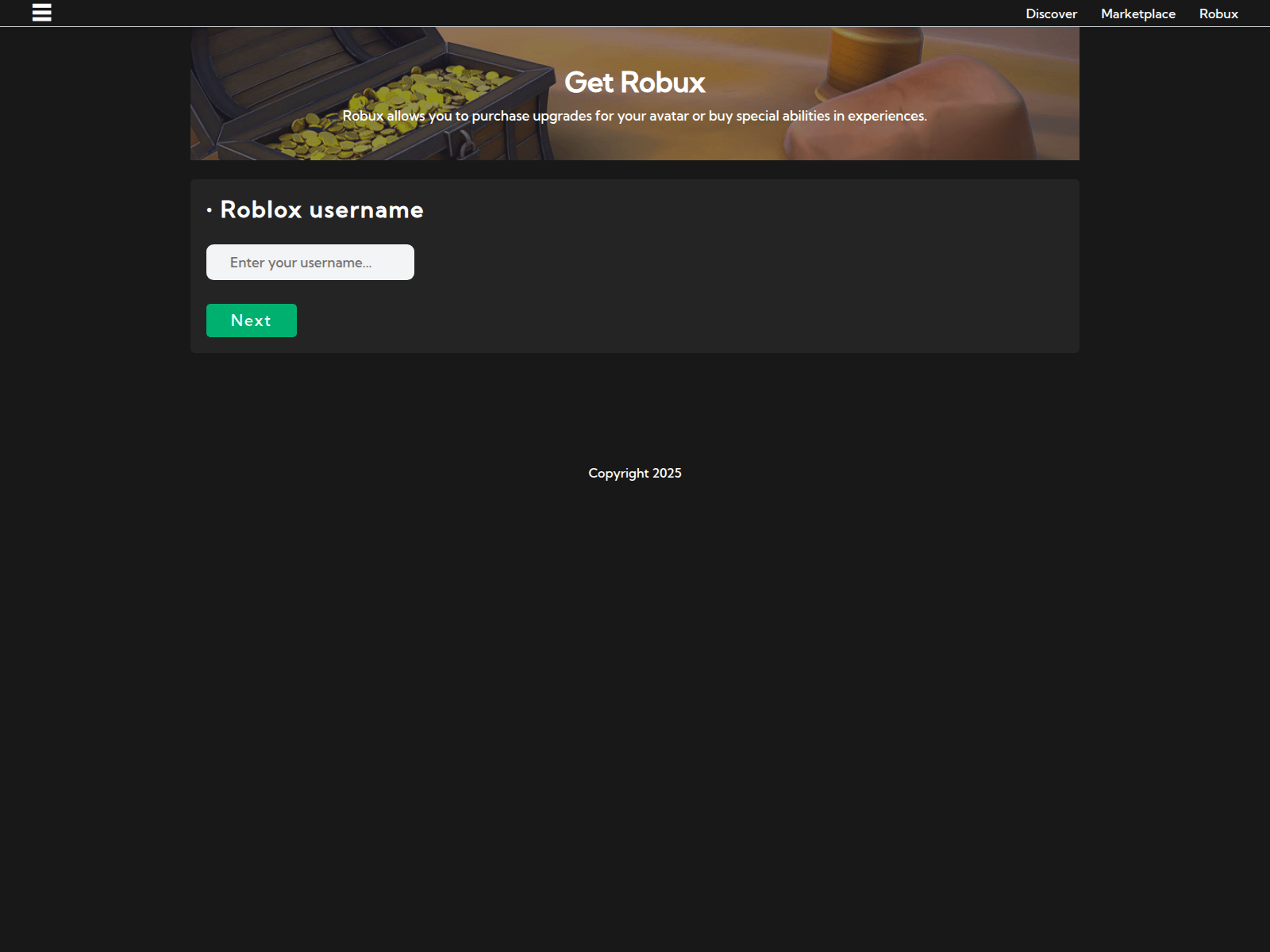 Screenshot of robllllrey.netlify.app