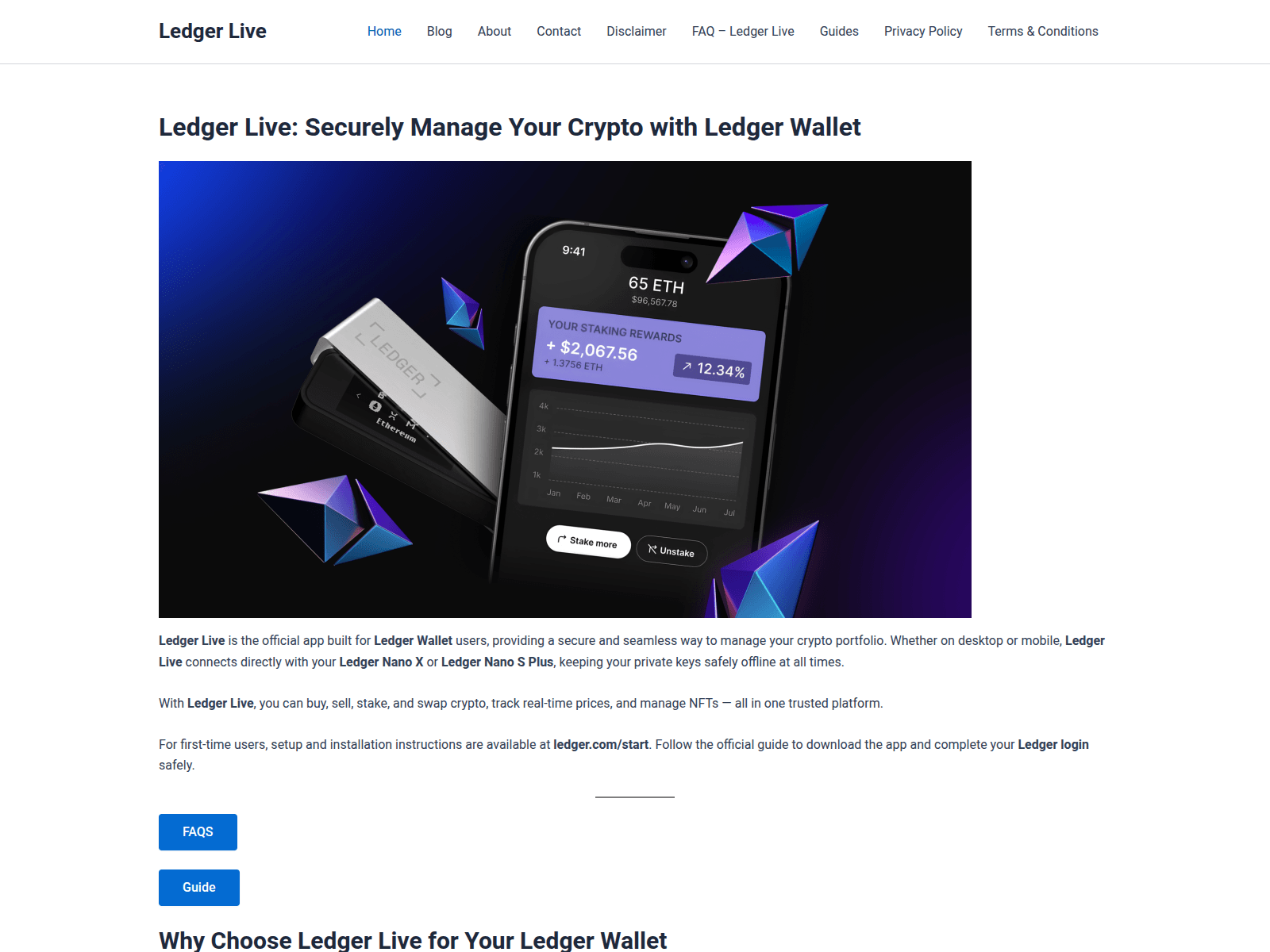 Screenshot of desktop-ledger.live
