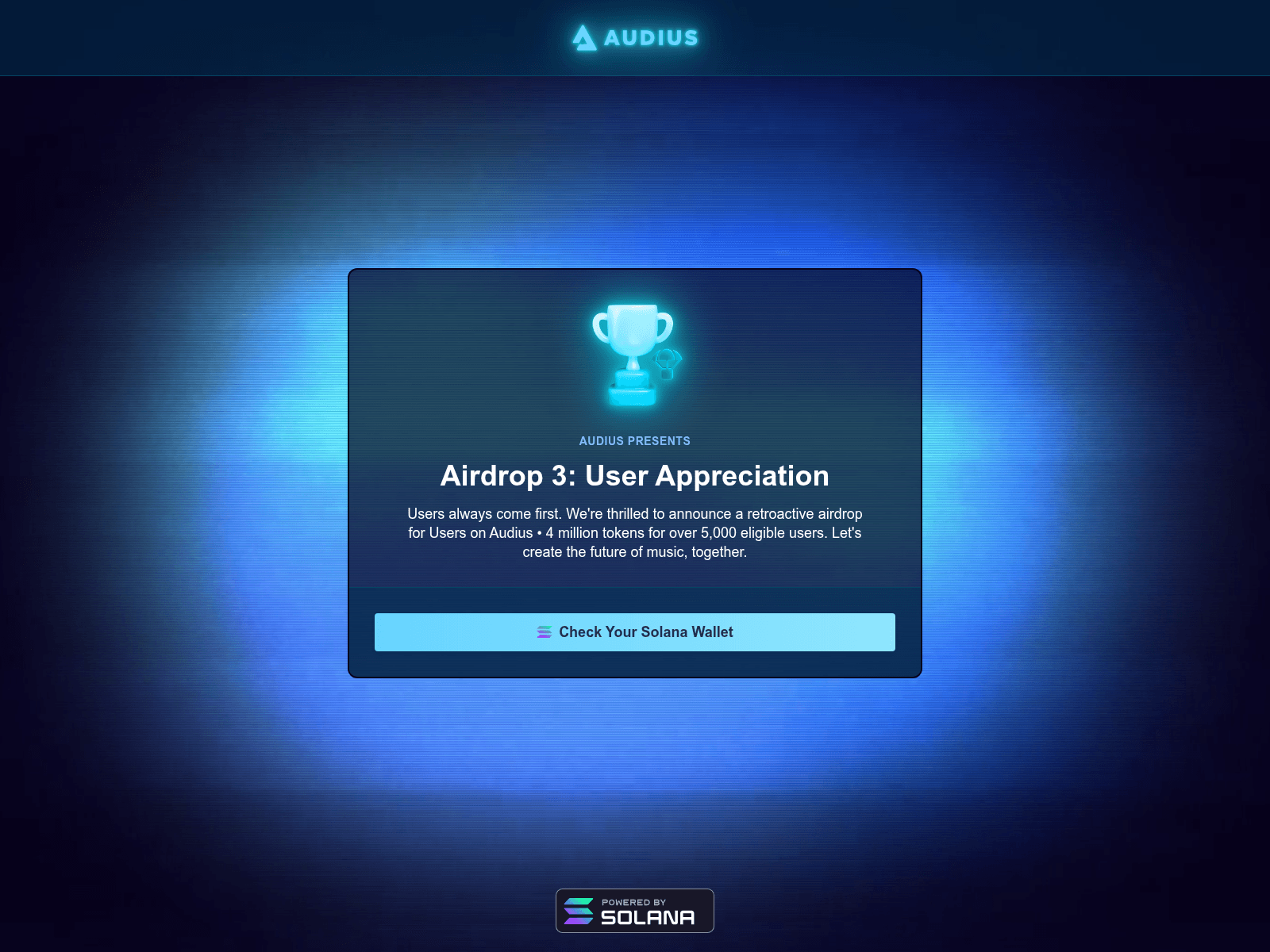 Screenshot of audius.cc