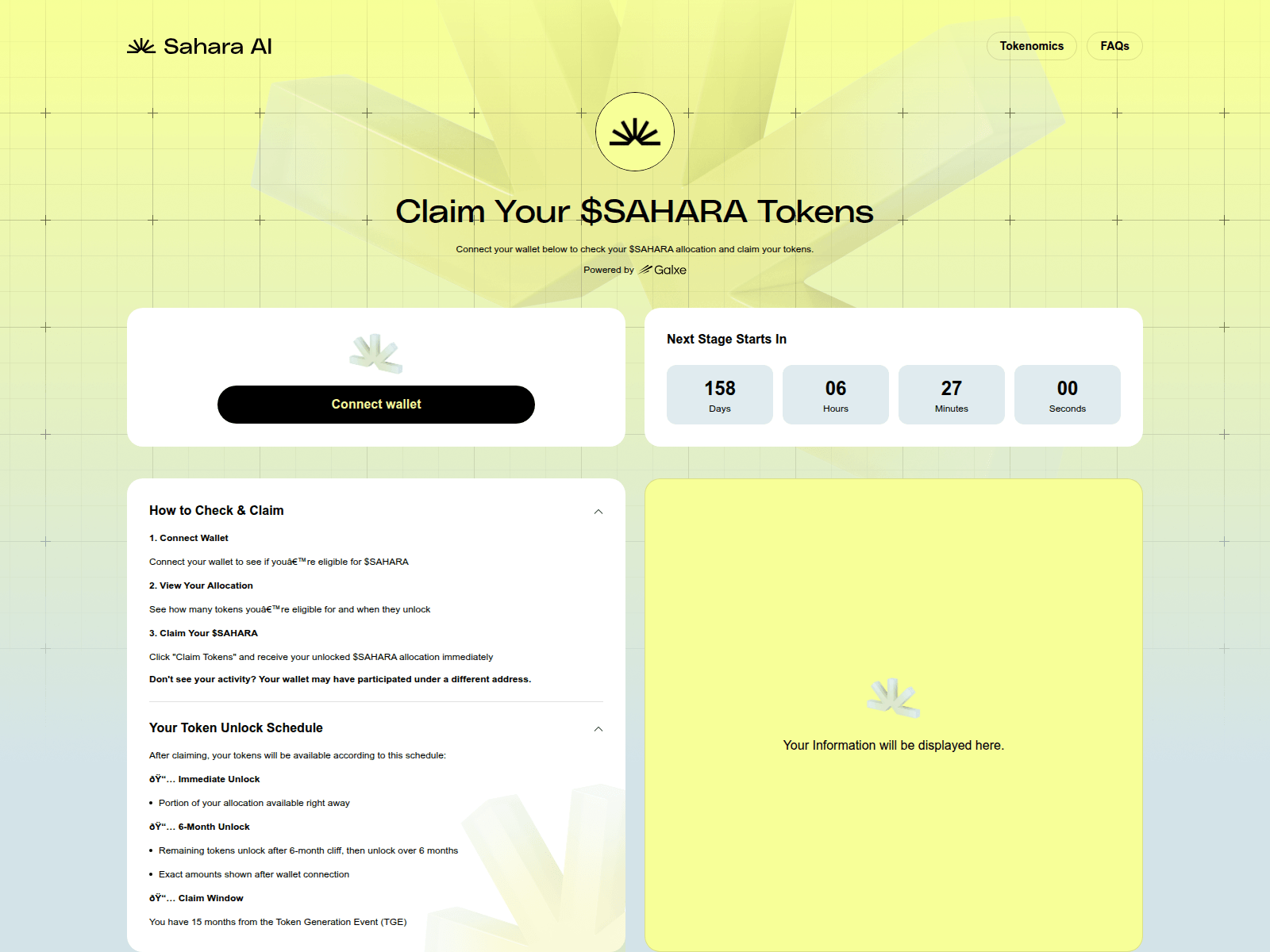 Screenshot of saharaai.live