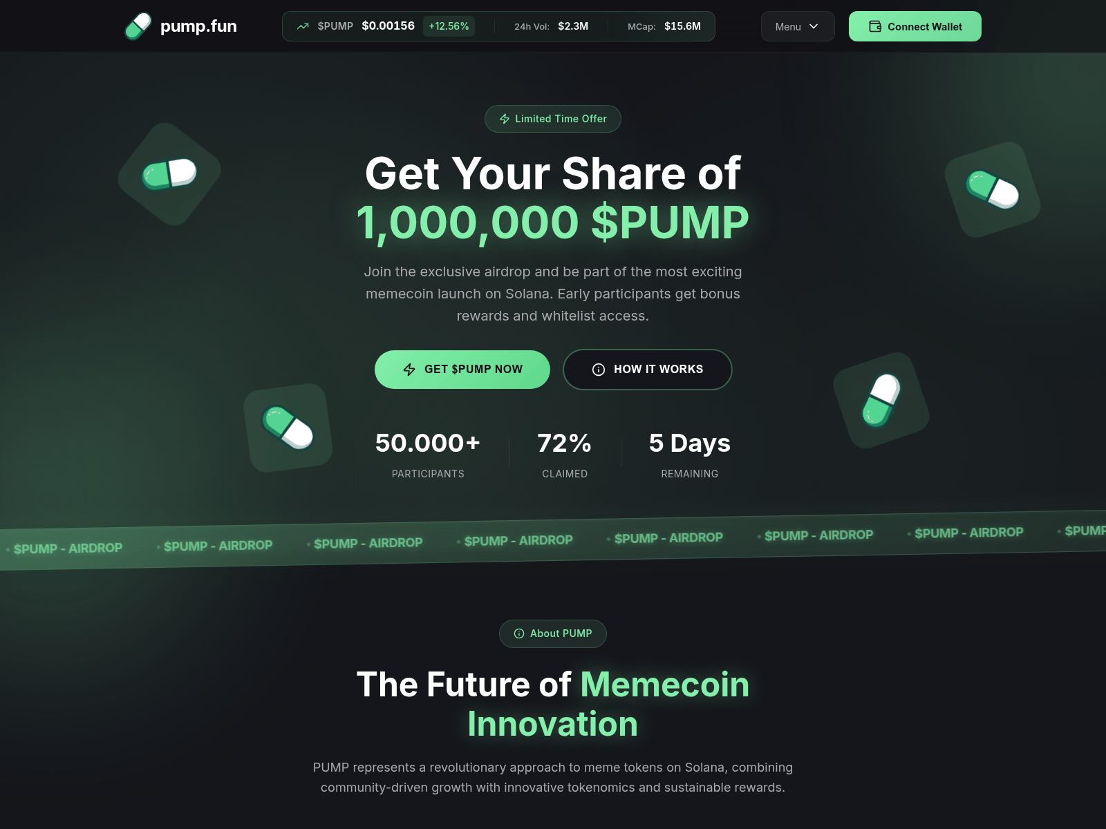 Screenshot of pumptokenvouchztc0s.netlify.app