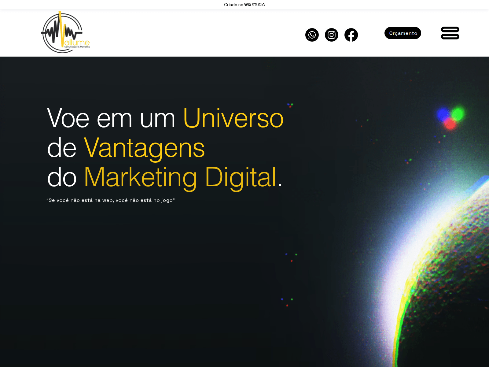 Screenshot of vollume.com.br