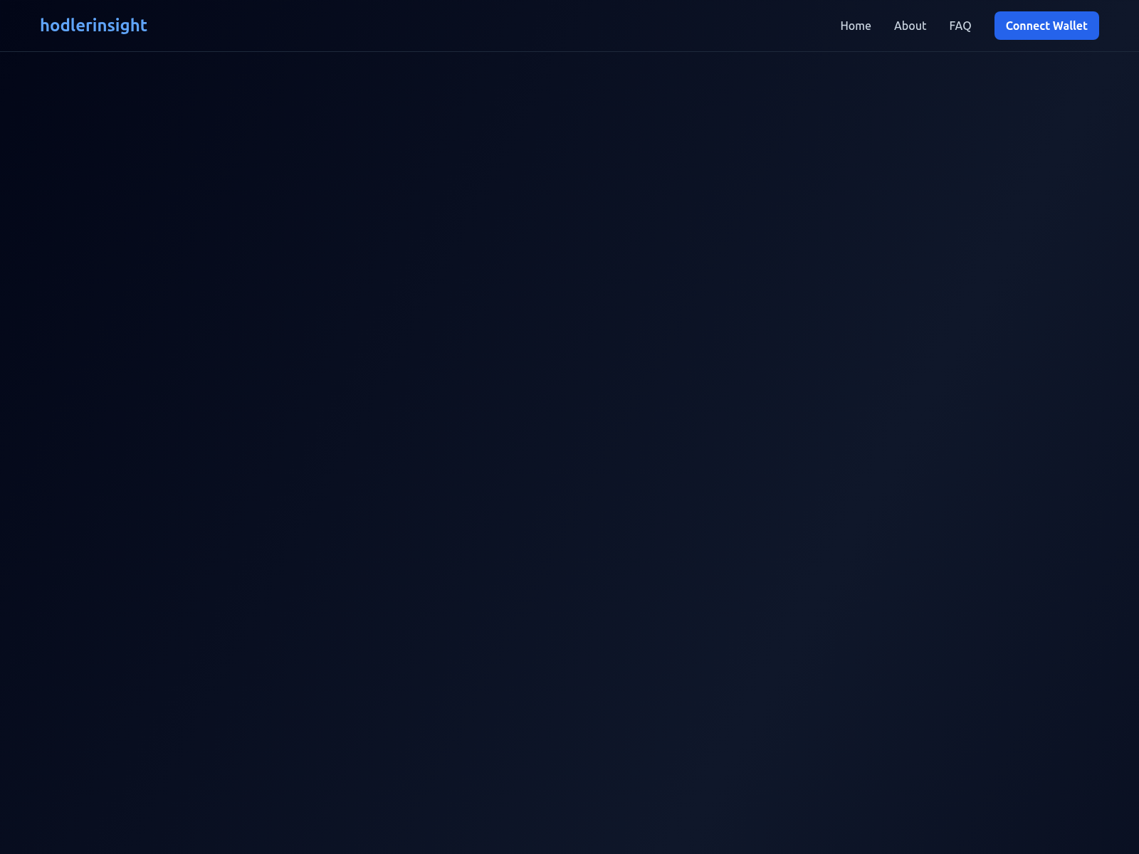 Screenshot of hodlerinsights.app