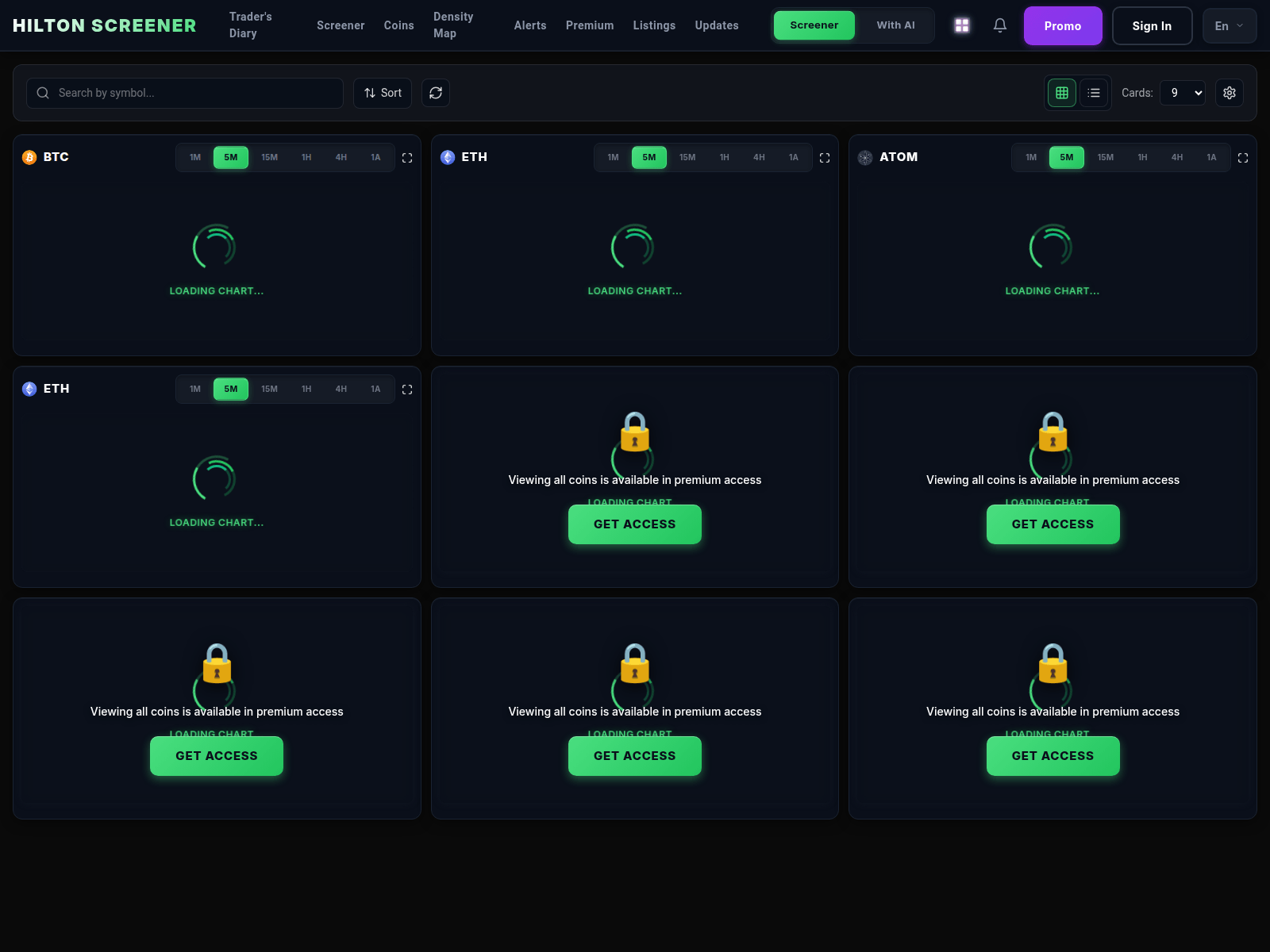 Screenshot of hilltonscreener.com