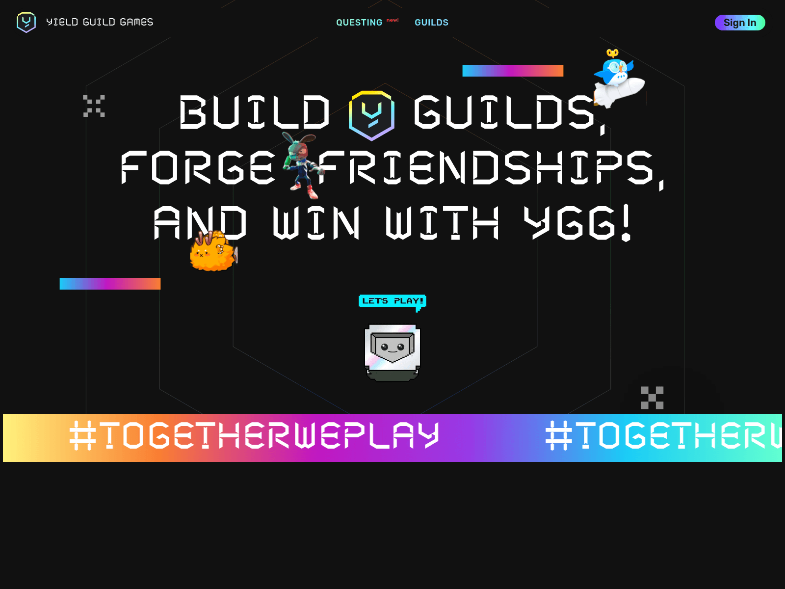 Screenshot of mint-rewards-yieldguild.app