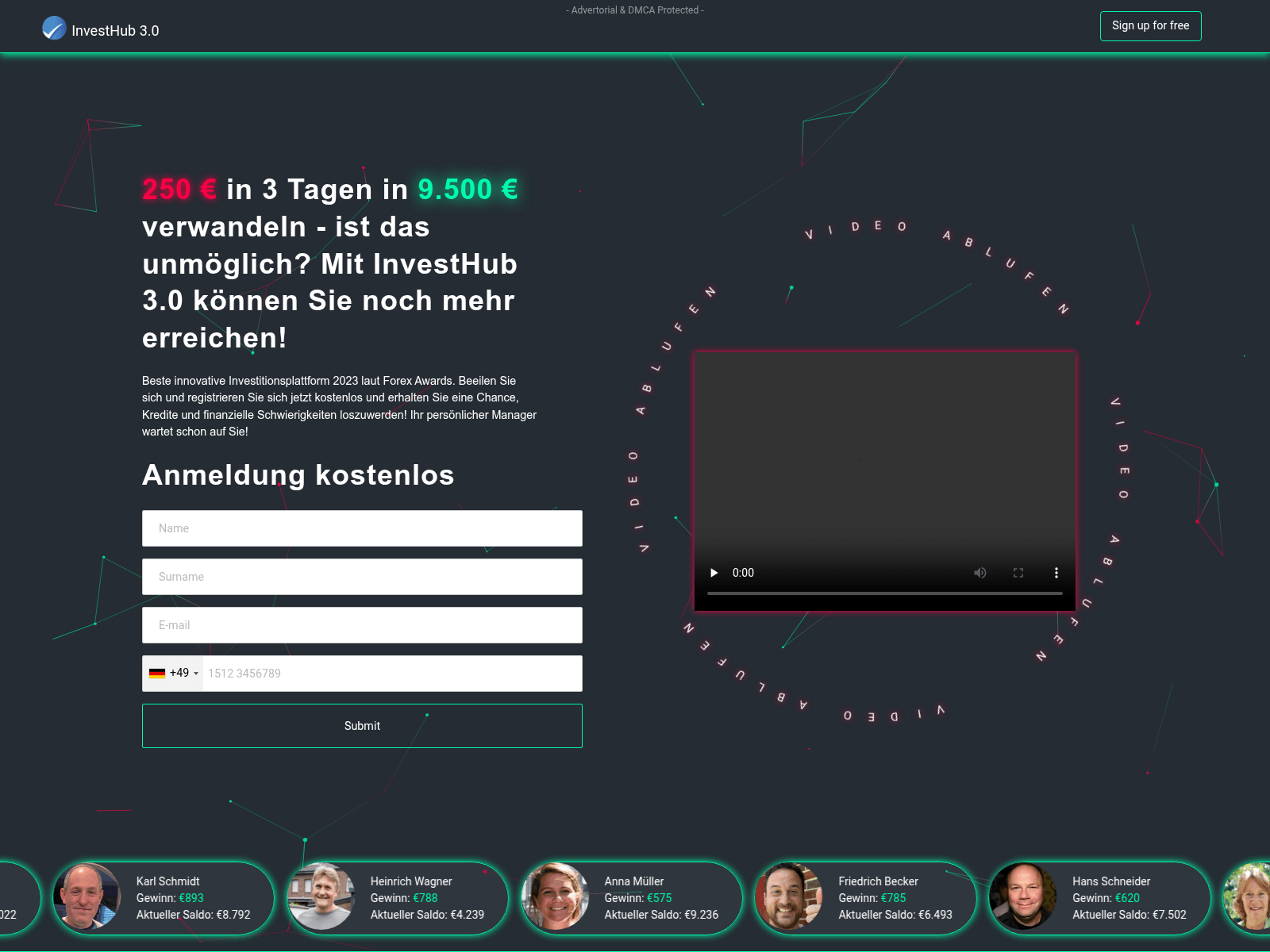 Screenshot of deuinvest.com