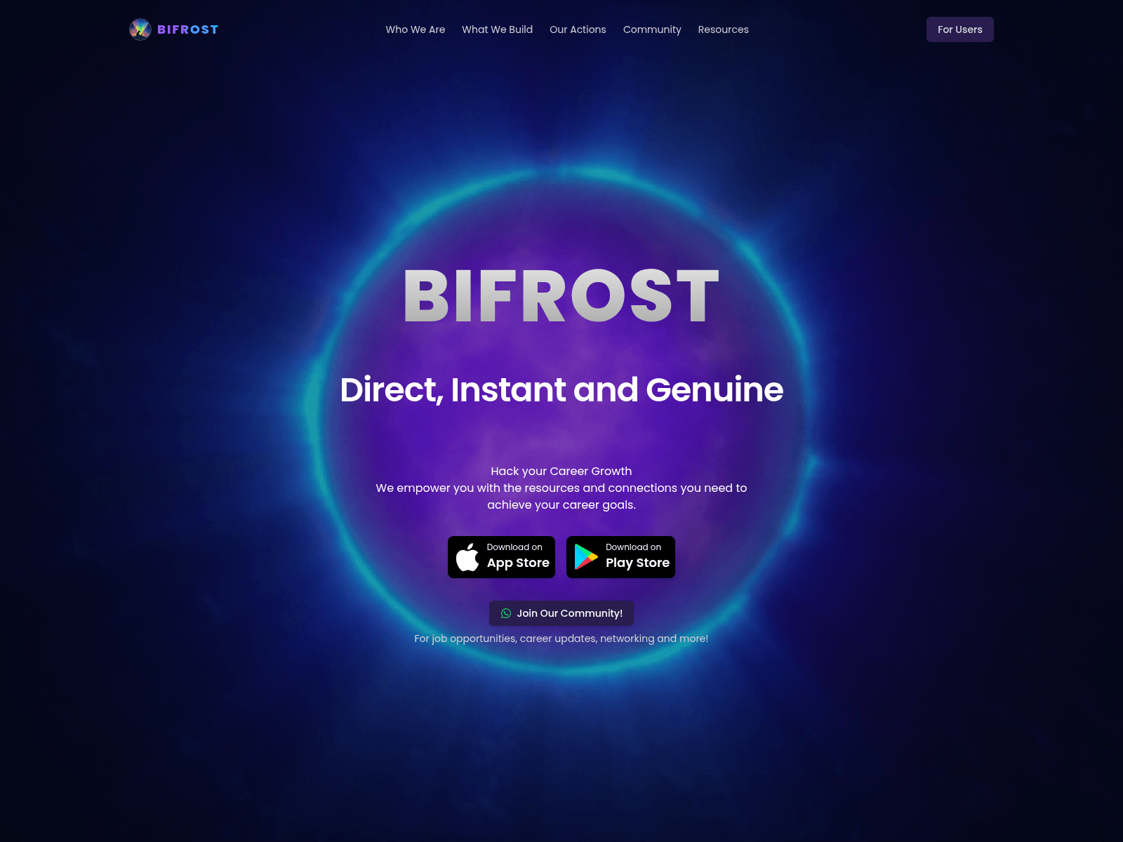 Screenshot of appbifrost.com