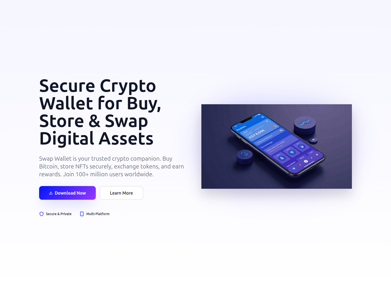 Screenshot of swapwallet.net