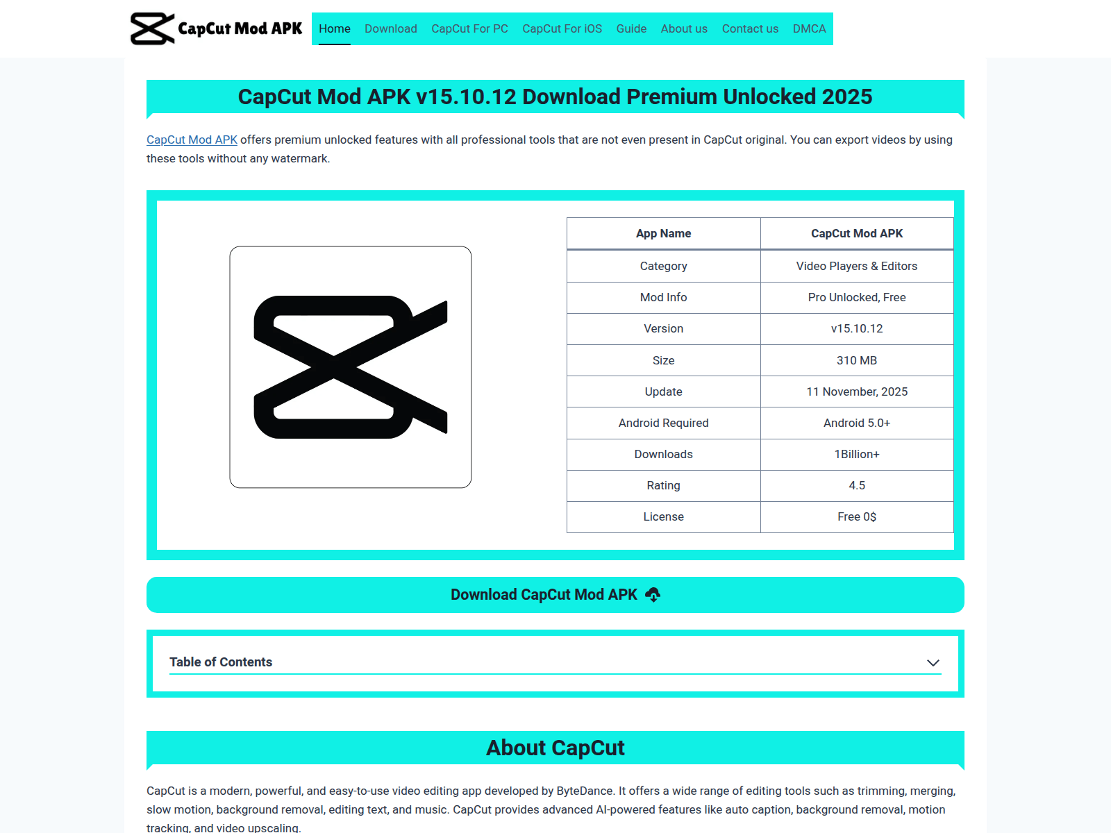 Screenshot of capkutapkmod.com