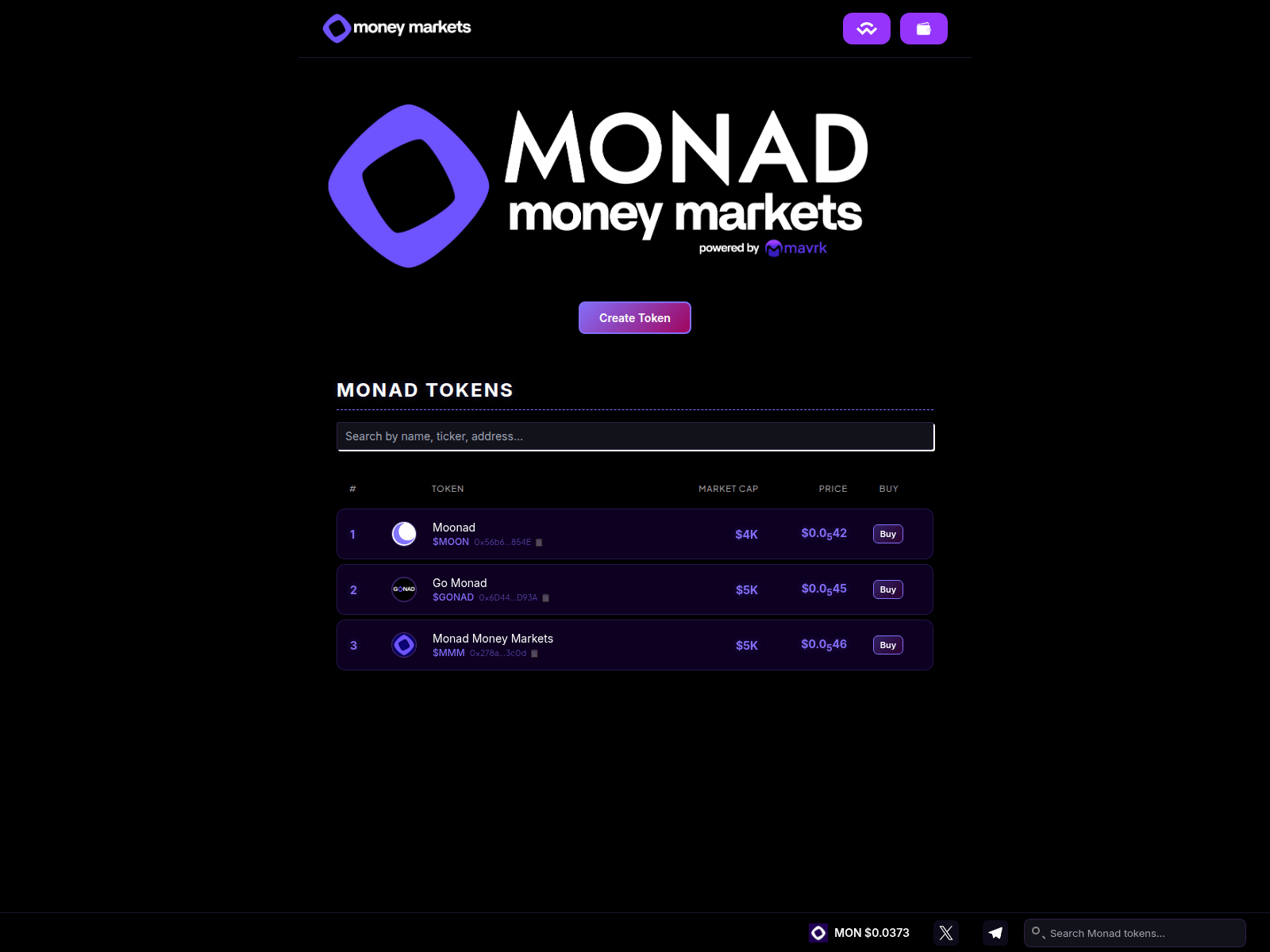 Screenshot of monadmm.xyz