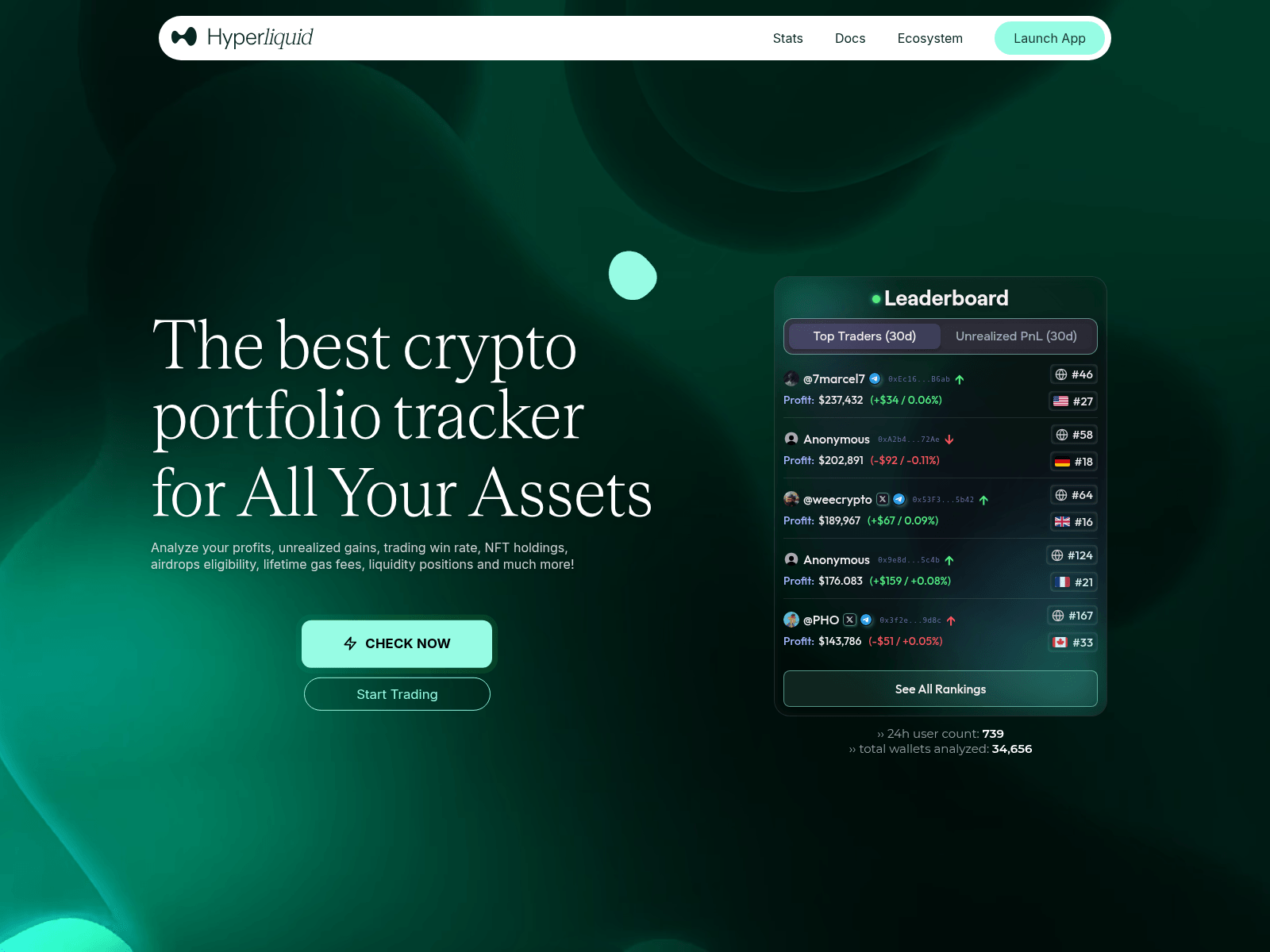 Screenshot of hyperliquid-portfolio.xyz