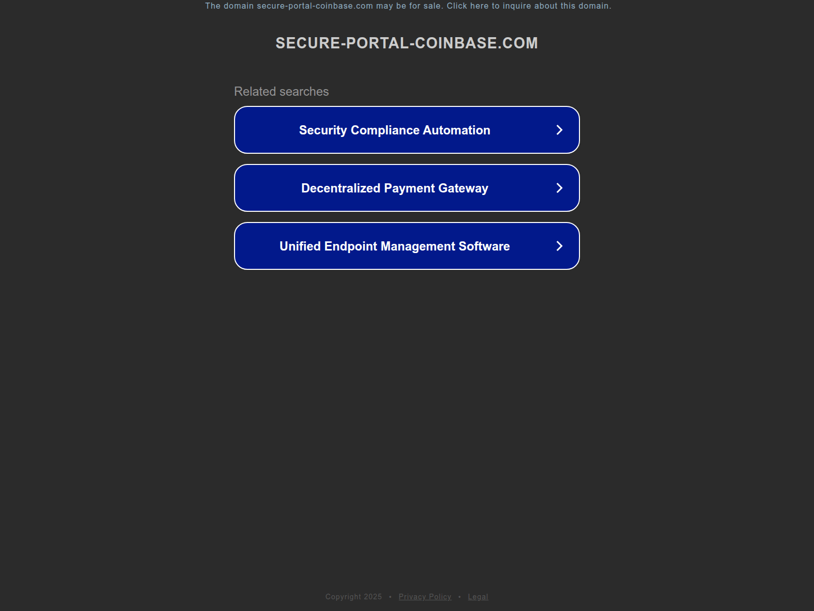 Screenshot of ww25.secure-portal-coinbase.com