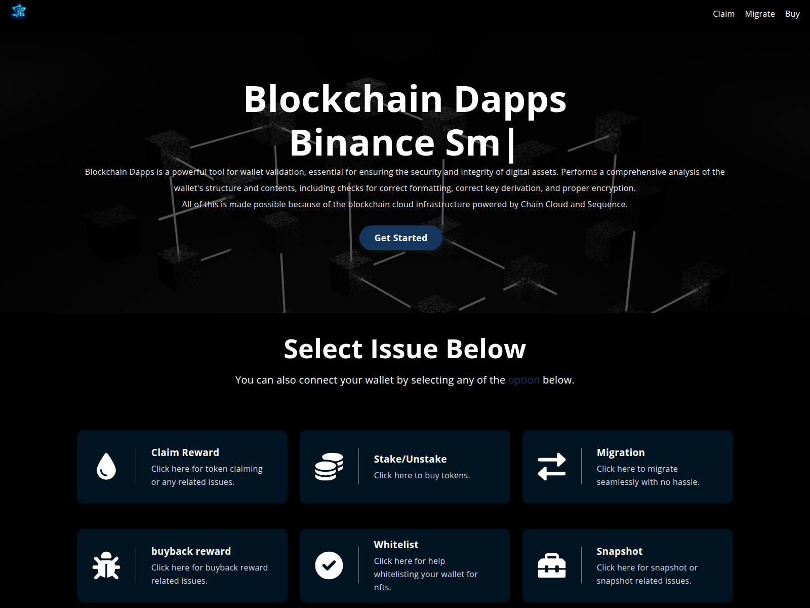 Screenshot of solverefix.xyz
