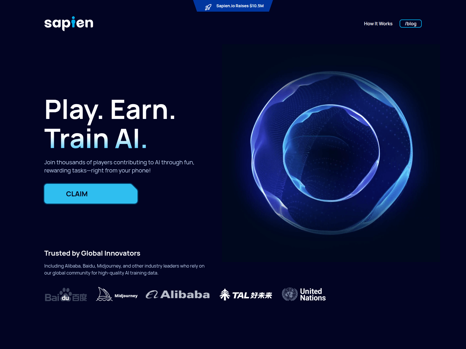 Screenshot of sapien-crypto.com